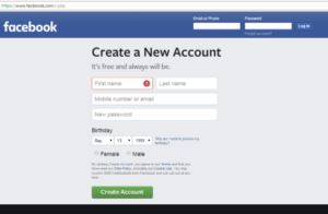 To account steps create fb Help Center